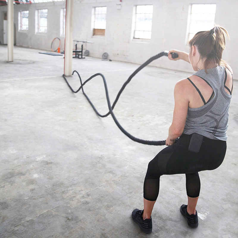 Crossfit Workout With Equipment - 9M/12M/15M Fitness Battle Rope Crossfit Heavy