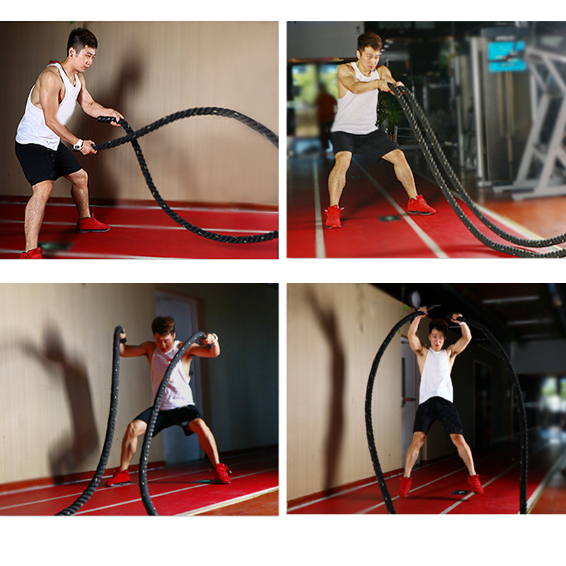 9M/12M/15M Fitness Battle Rope - đánh giá và giá Crossfit Workout With Equipment